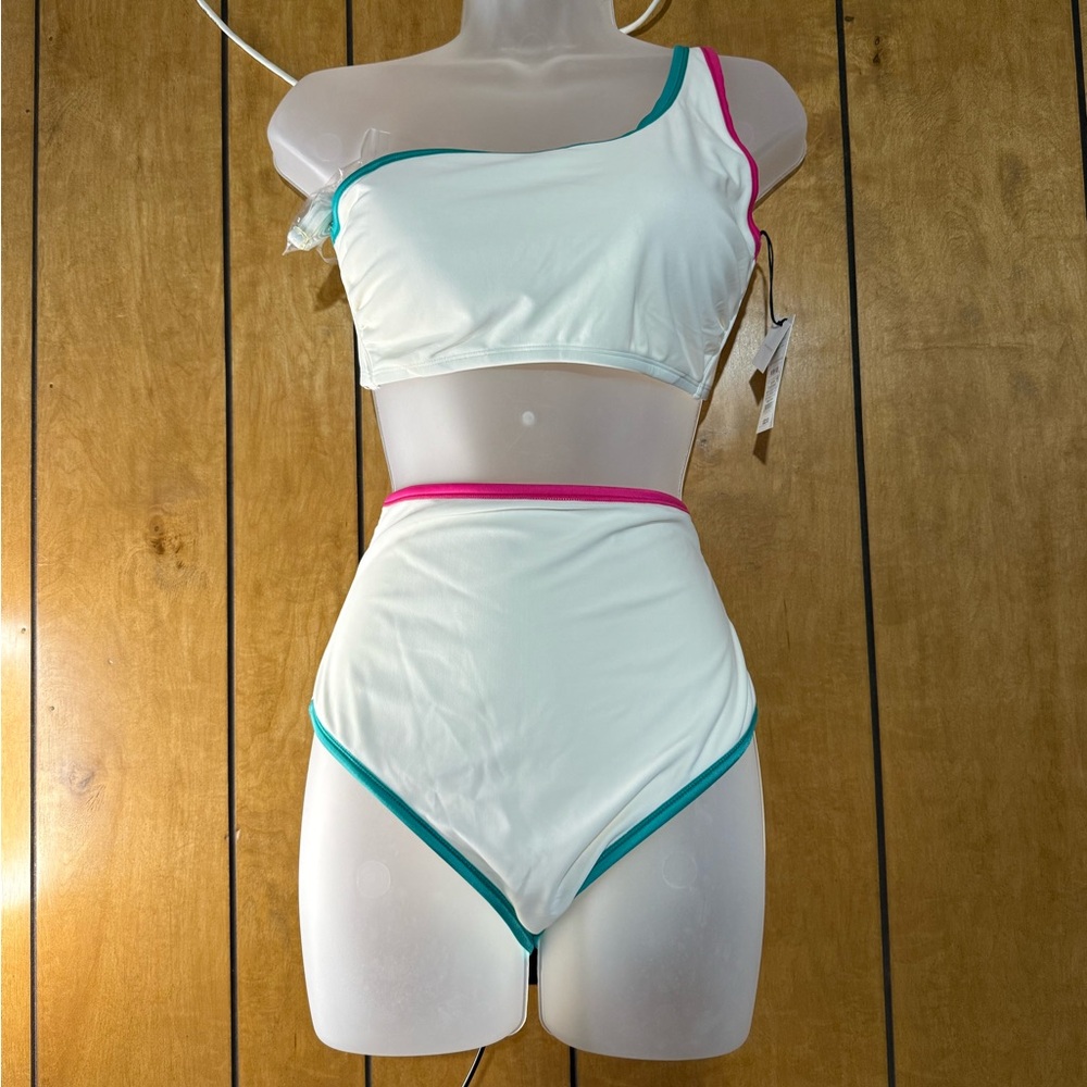 Target White and Pink Sporty Bikini